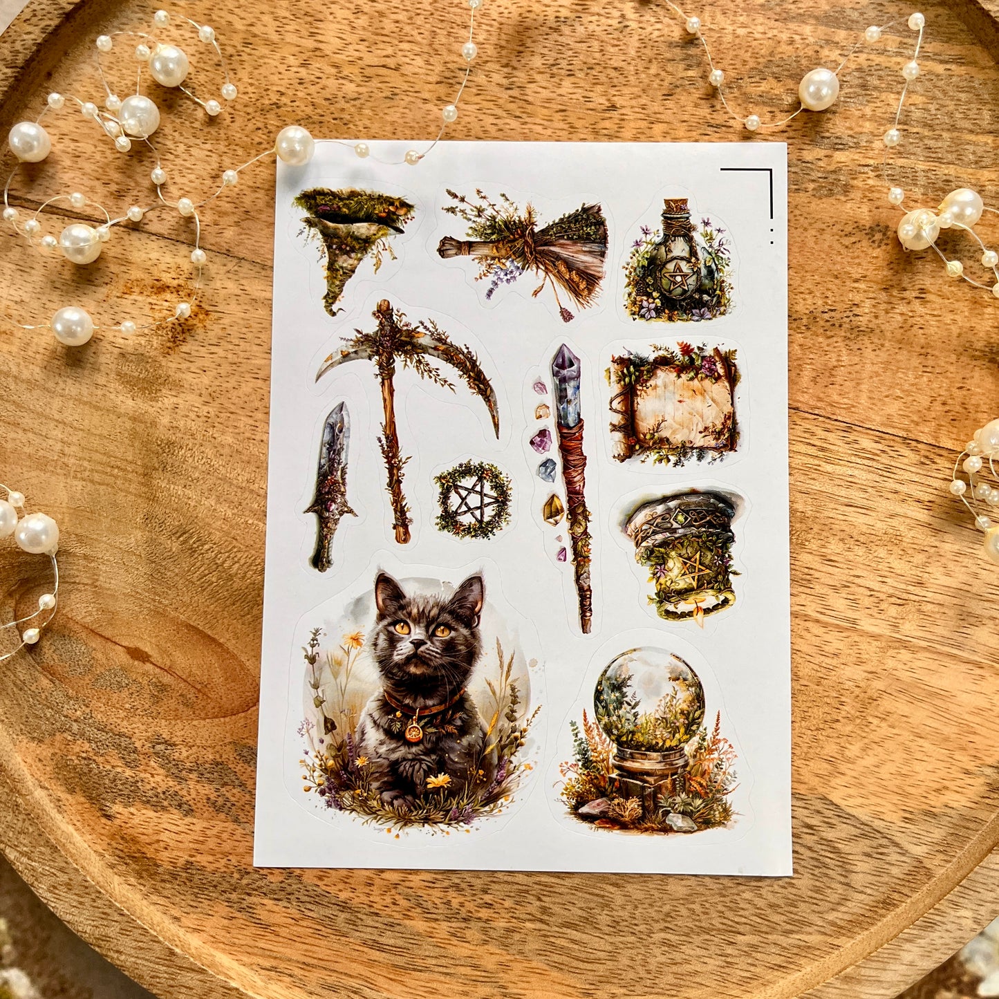 3 Sheets Love Potion Die-cut Scrapbooking Sticker Sheets