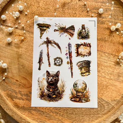 3 Sheets Love Potion Die-cut Scrapbooking Sticker Sheets