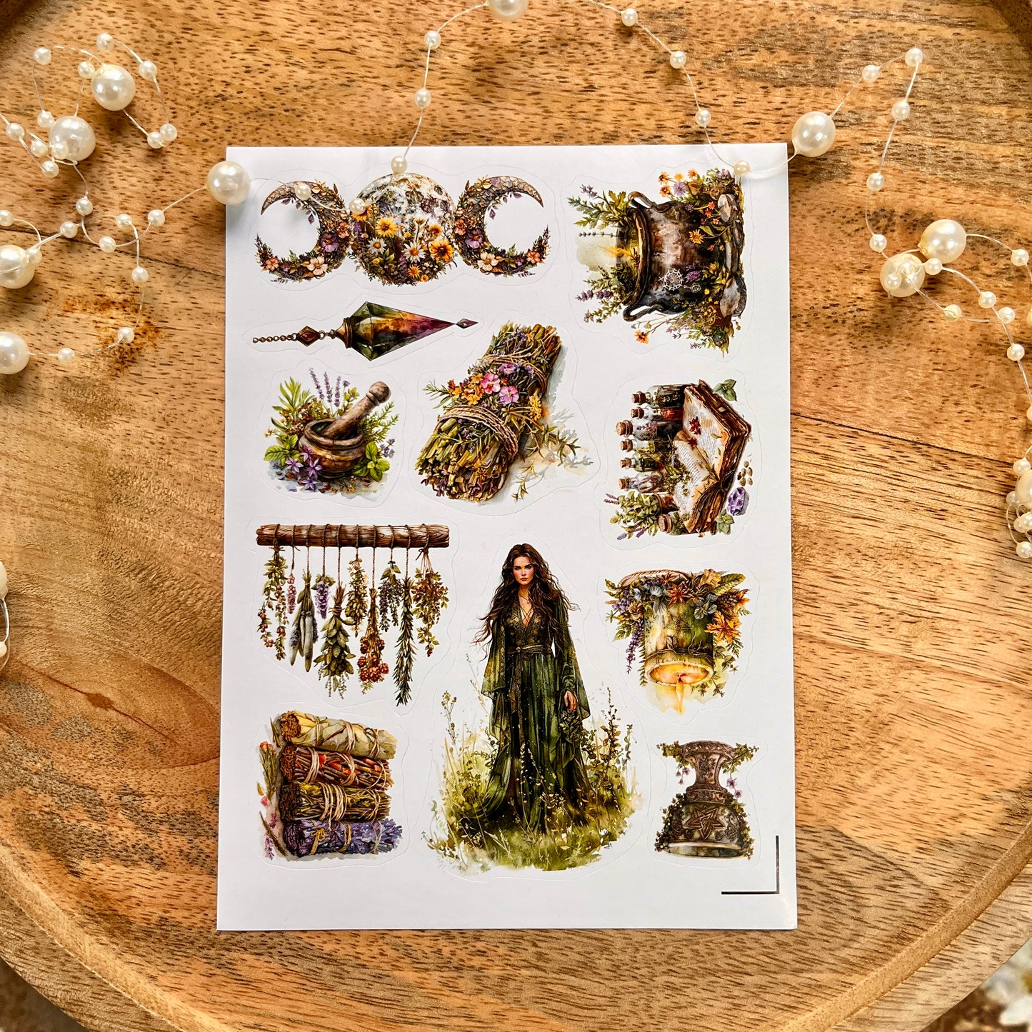 3 Sheets Love Potion Die-cut Scrapbooking Sticker Sheets