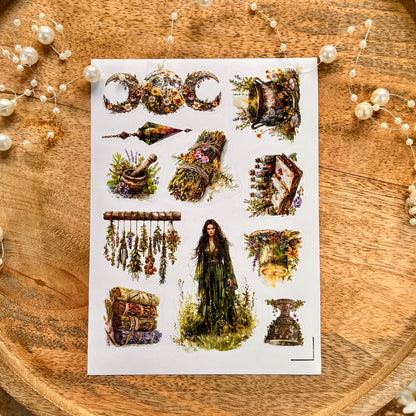 3 Sheets Love Potion Die-cut Scrapbooking Sticker Sheets