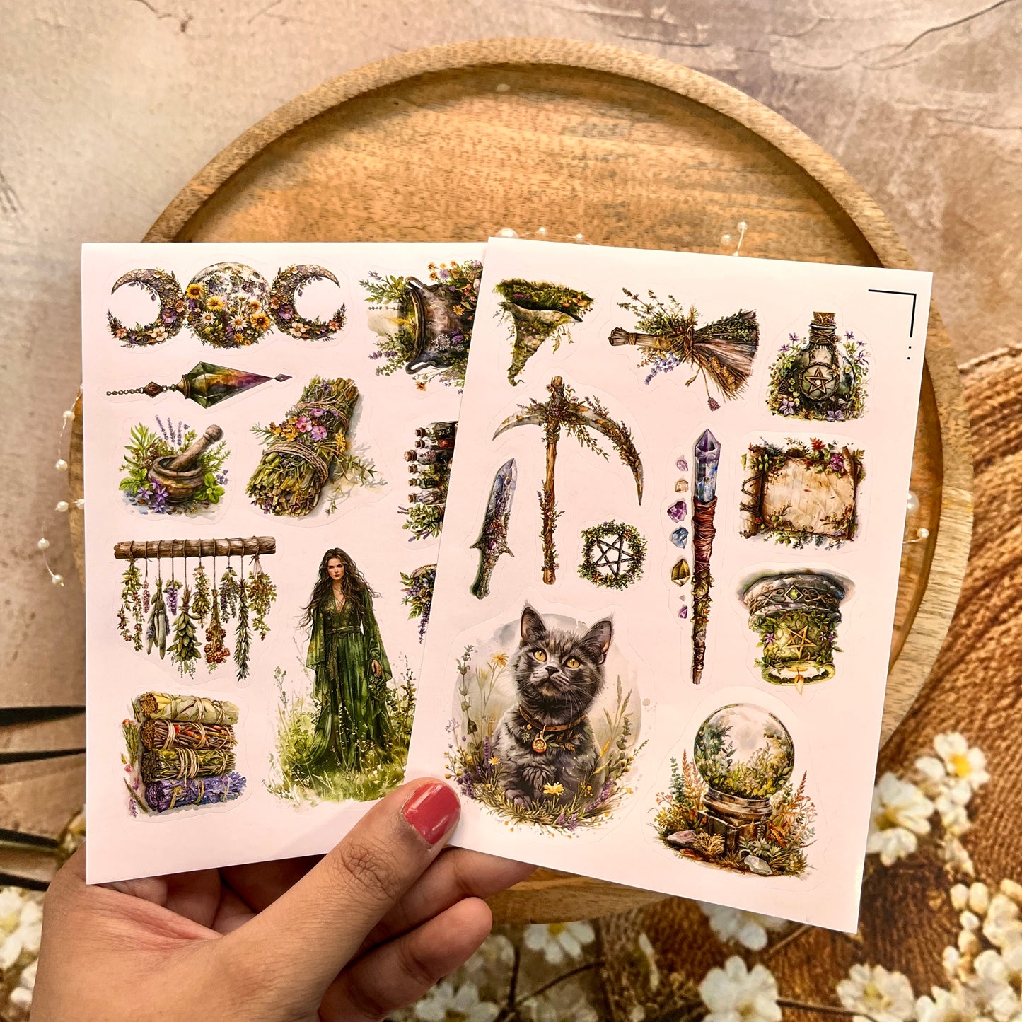 3 Sheets Love Potion Die-cut Scrapbooking Sticker Sheets