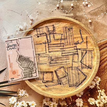 30 Pcs Sewing Studio Series Creative Sewing Thread Trace Scrapbooking Stickers