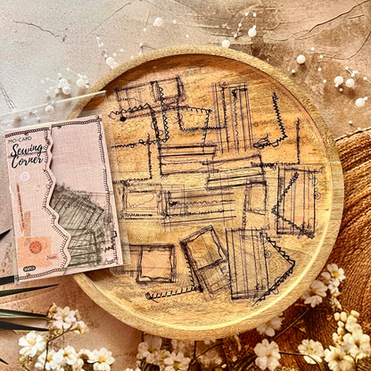 30 Pcs Sewing Studio Series Creative Sewing Thread Trace Scrapbooking Stickers