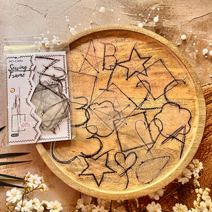 30 Pcs Sewing Studio Series Creative Sewing Thread Trace Scrapbooking Stickers