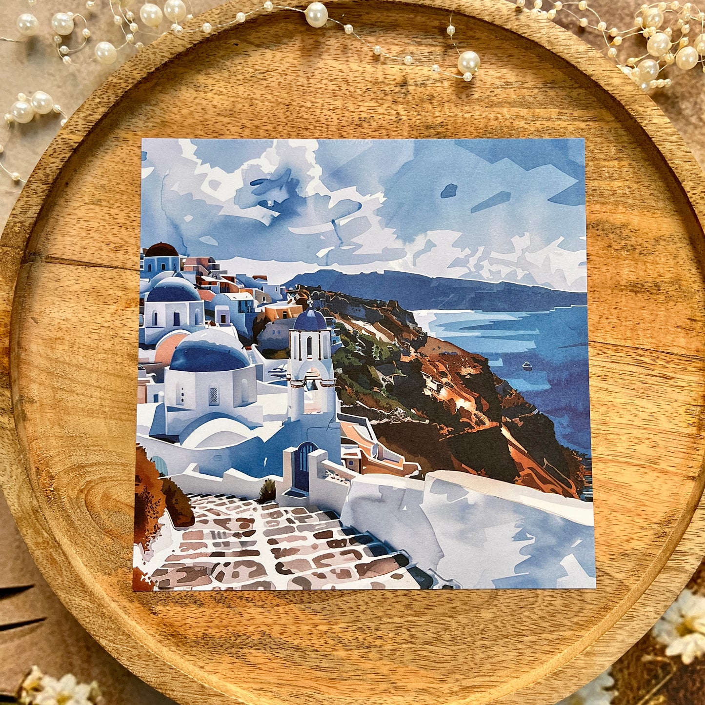 Mediterranean Summer Vibe Scrapbook Paper Set for Paper Craft