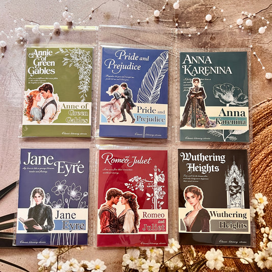 20 Pcs Literary Stories Series Classic Story Scenery Stickers for Journal