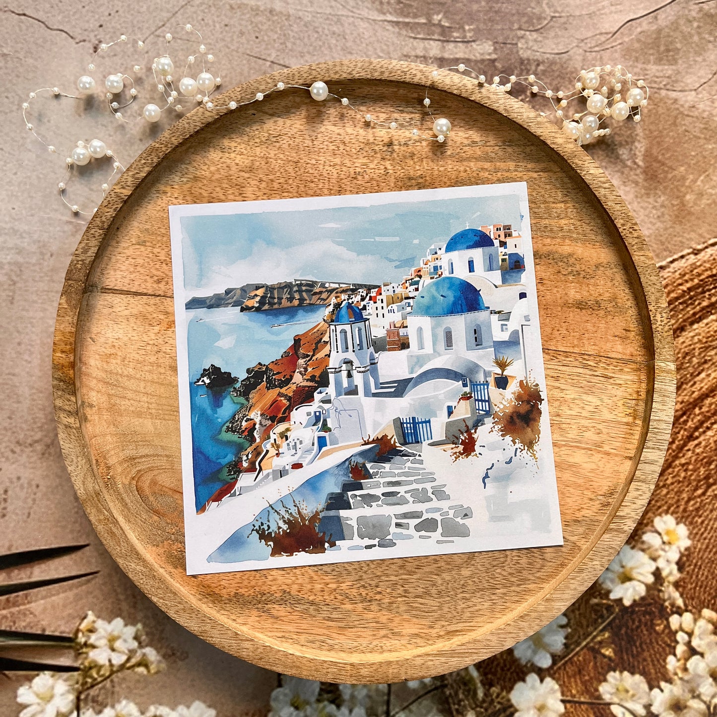 Mediterranean Summer Vibe Scrapbook Paper Set for Paper Craft