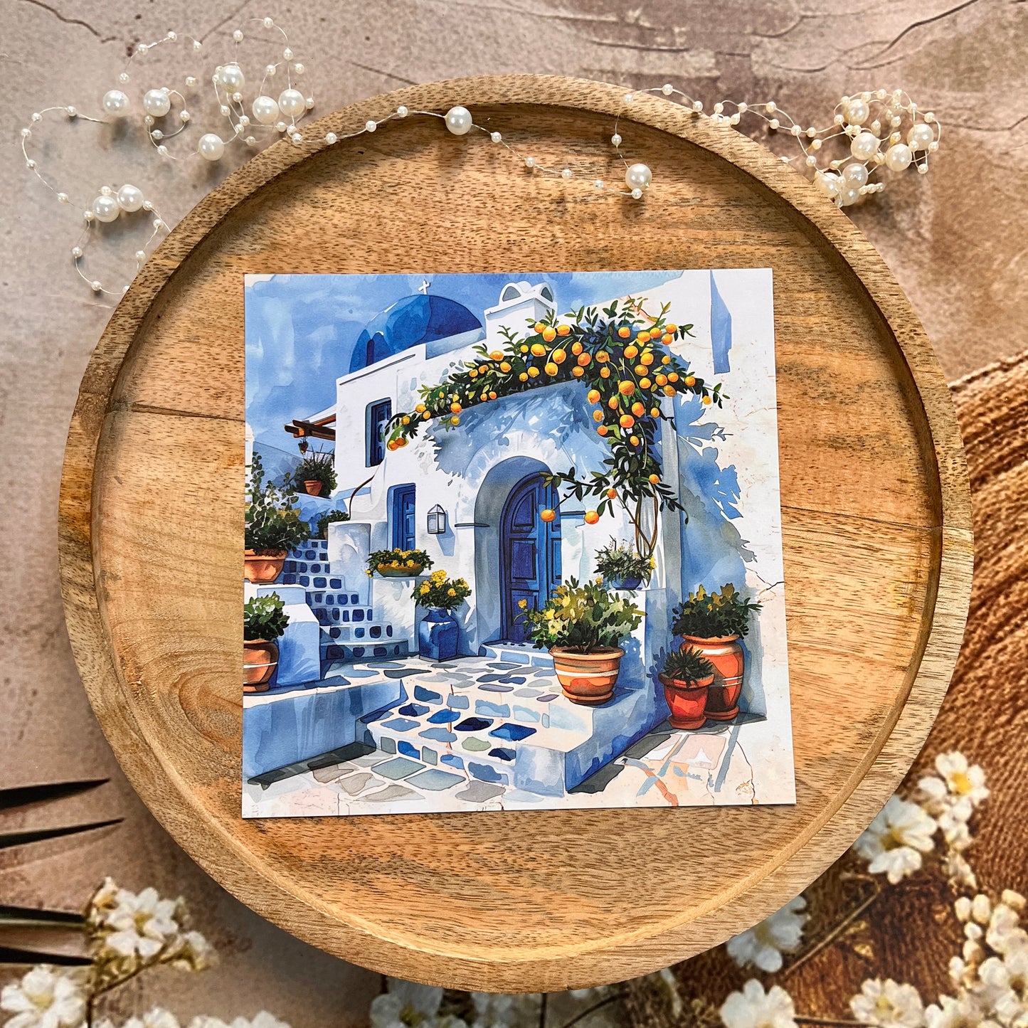 Mediterranean Summer Vibe Scrapbook Paper Set for Paper Craft