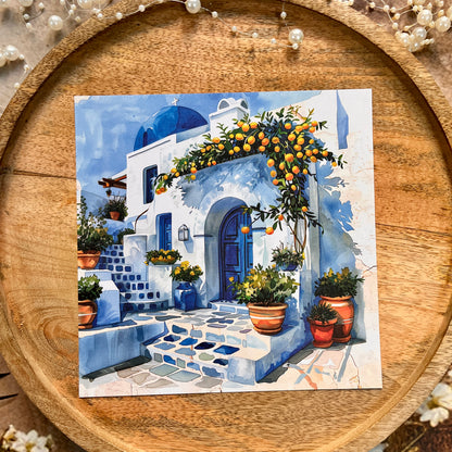 Mediterranean Summer Vibe Scrapbook Paper Set for Paper Craft