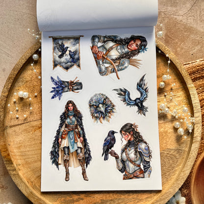 20 sheets Storm Hunter Dragon Sticker Book