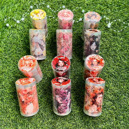 70mm*200cm Flower God Covenant Series Vintage Character Landscaping PET Tape