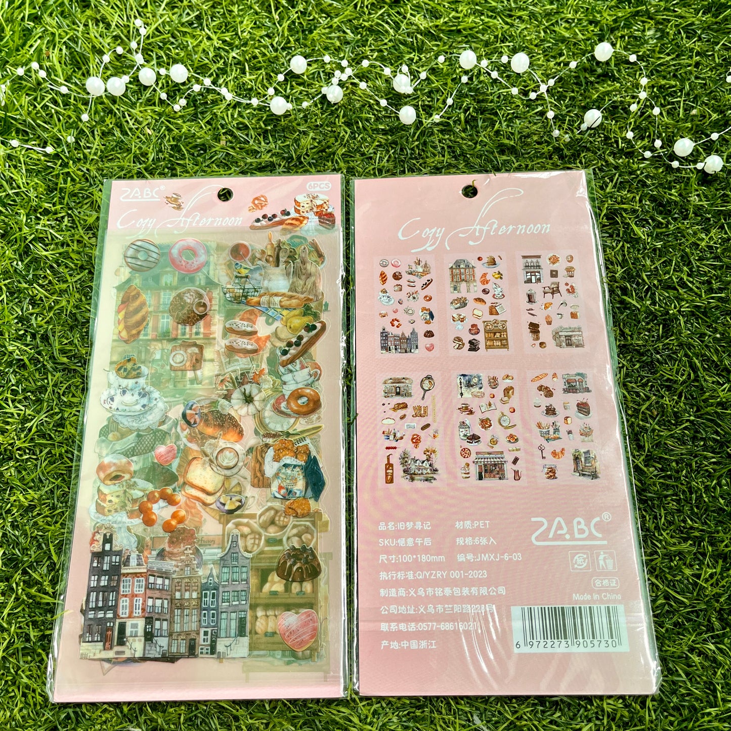 6pcs/pack Creative Daily Life tea talk stickers for journaling