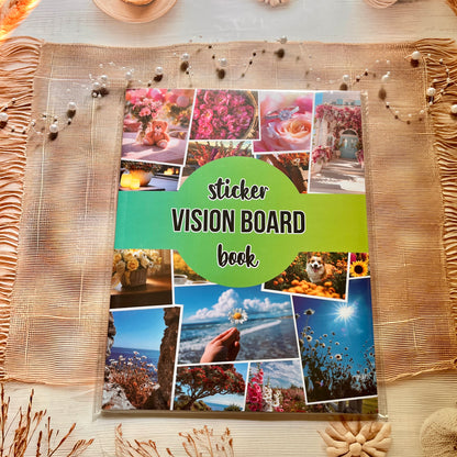 20 Sheets Floral Inspirational Dreams and Goals Vision Board Sticker Book