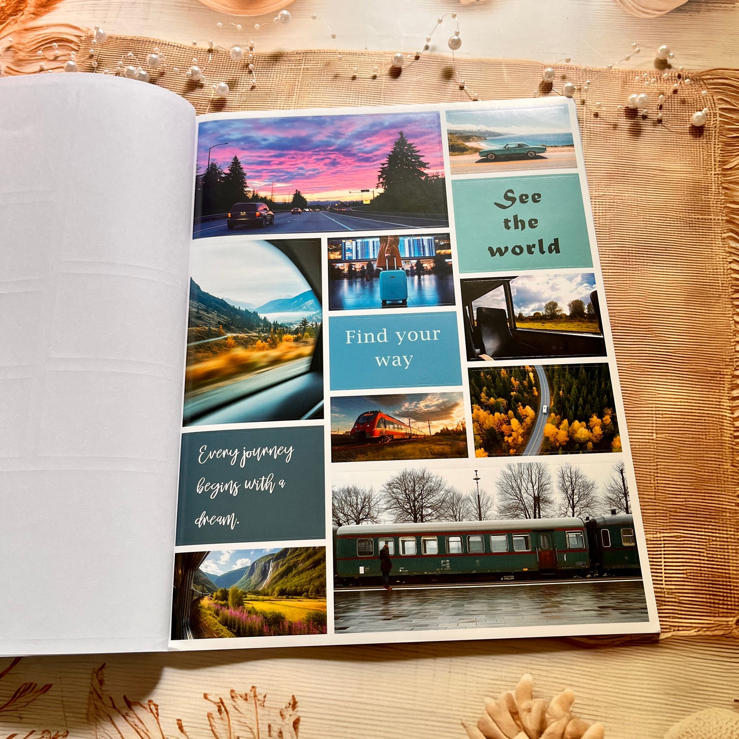 20 Sheets Travel Inspirational Dreams and Goals Vision Board Sticker Book