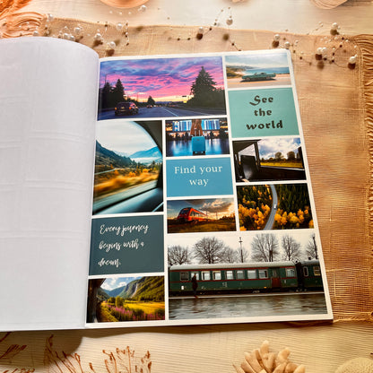 20 Sheets Travel Inspirational Dreams and Goals Vision Board Sticker Book