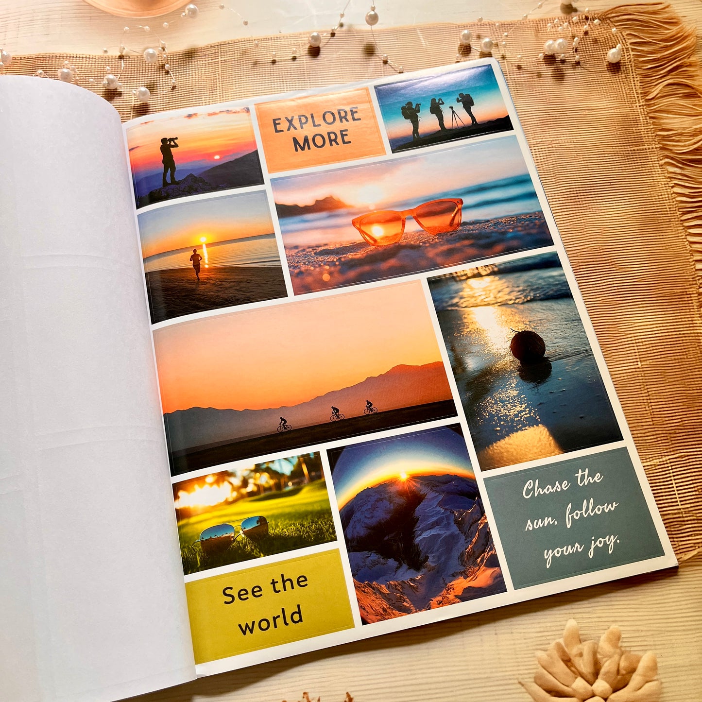 20 Sheets Travel Inspirational Dreams and Goals Vision Board Sticker Book