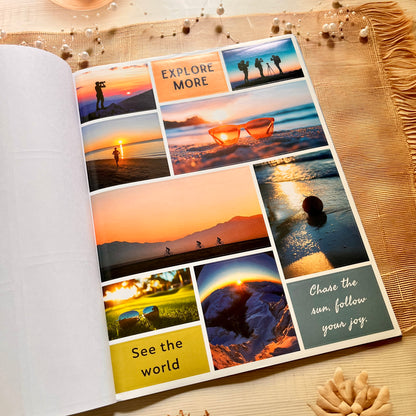 20 Sheets Travel Inspirational Dreams and Goals Vision Board Sticker Book