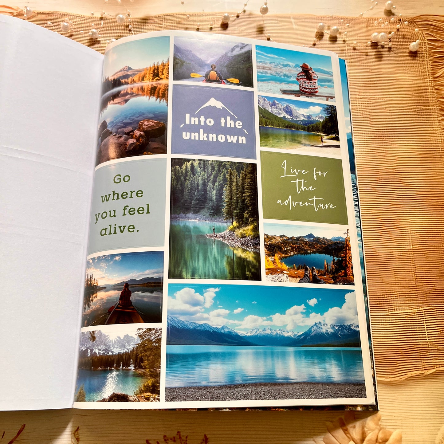 20 Sheets Travel Inspirational Dreams and Goals Vision Board Sticker Book