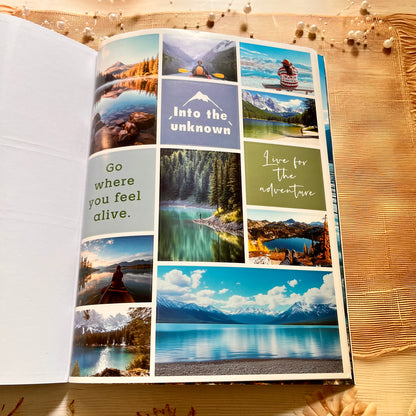 20 Sheets Travel Inspirational Dreams and Goals Vision Board Sticker Book