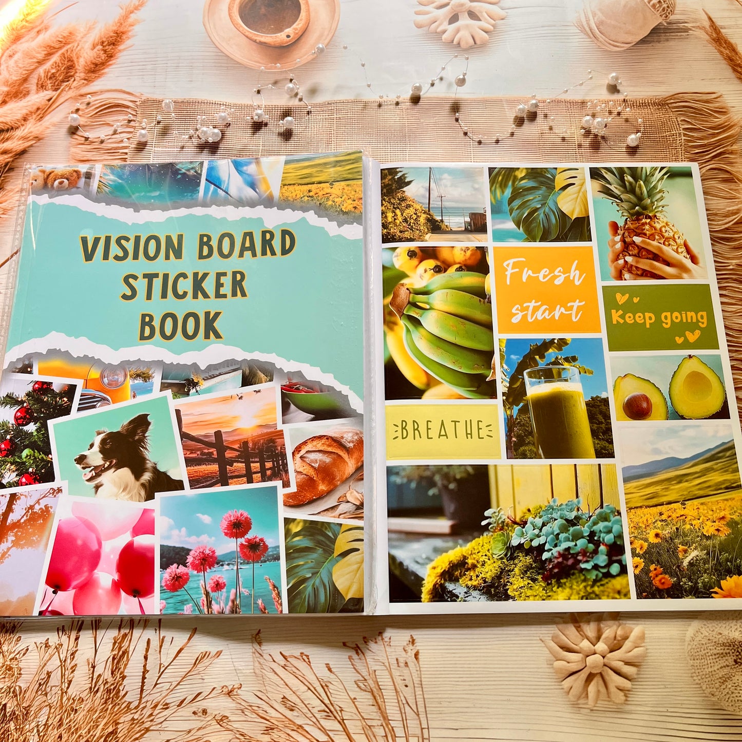 20 Sheets Vision Inspirational Dreams and Goals Vision Board Sticker Book