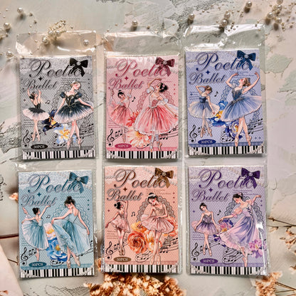 30 Pcs Ballet Monologue Series Ballet-themed Scrapbooking Stickers