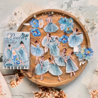 30 Pcs Ballet Monologue Series Ballet-themed Scrapbooking Stickers