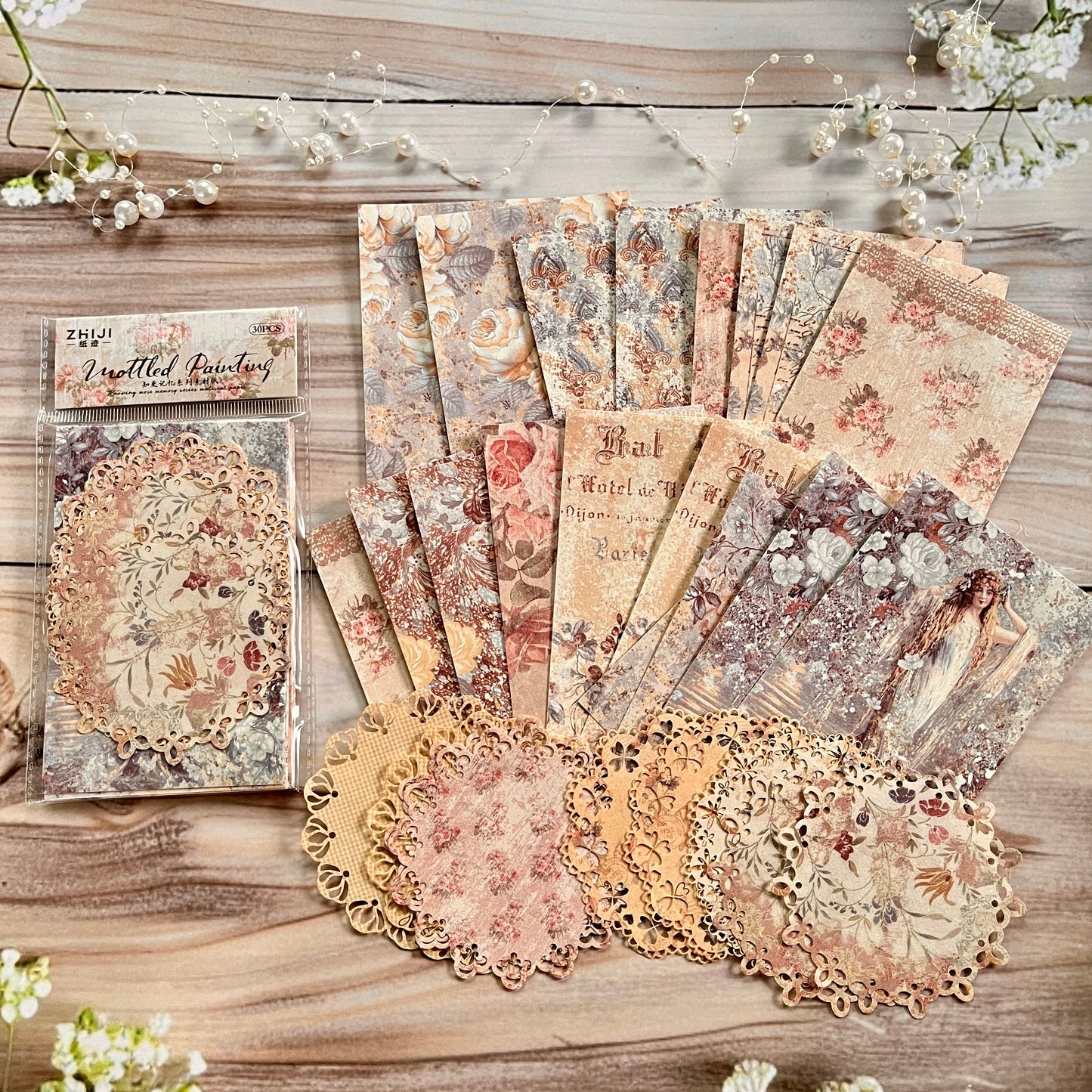 30pcs Know More Memory Series Material Paper pack