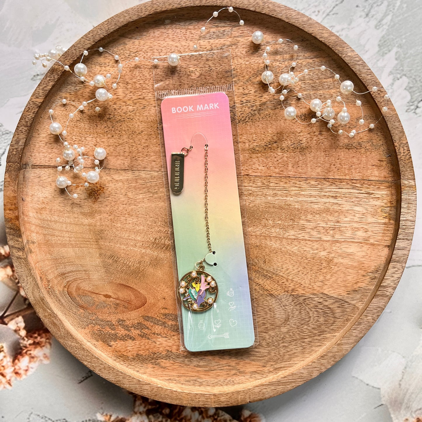 Starfish Metal Bookmark Cartoon Style Multi-Functional Book Clip Pendant