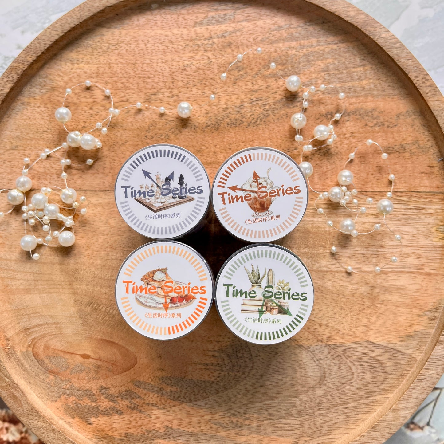1 Roll Life Sequence Series Handbook Decoration Stickers Pet Tape