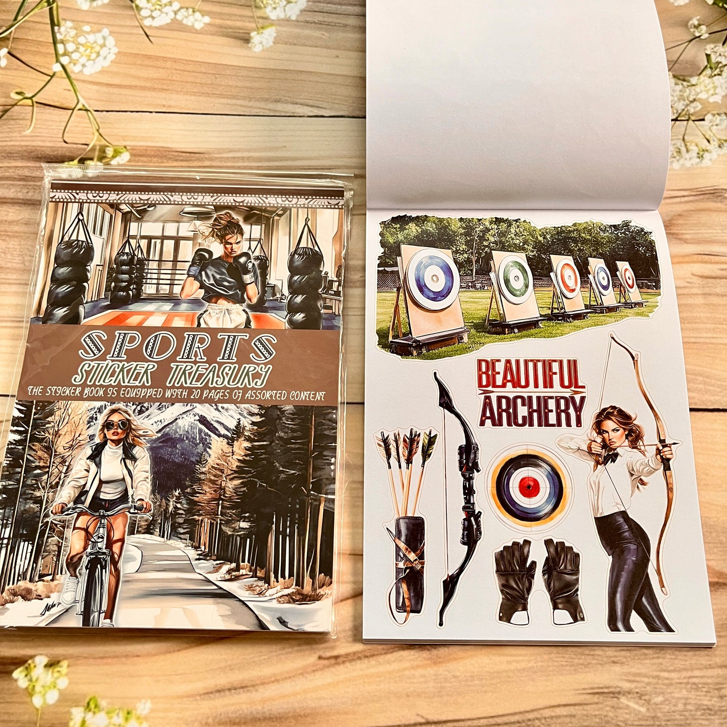 20 sheets Europe and the US landscape figures love and travel sticker book