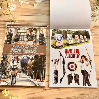20 sheets Europe and the US landscape figures love and travel sticker book