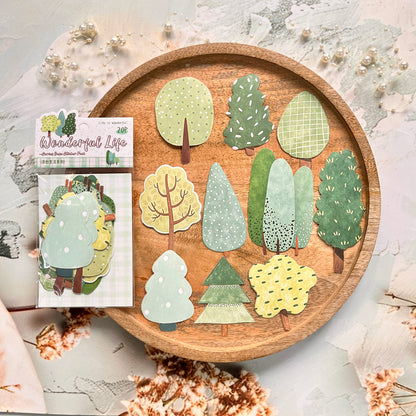 20 Pcs Wonderful Life Series Hand-drawn Style Stickers