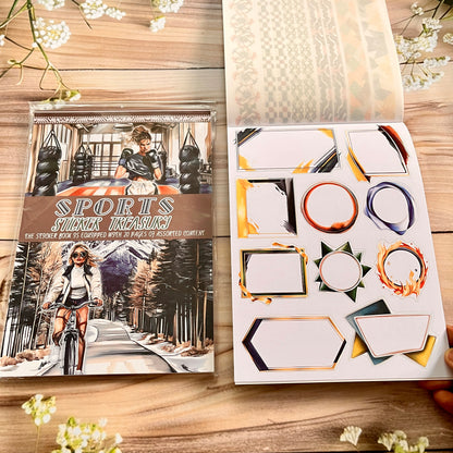 20 sheets Europe and the US landscape figures love and travel sticker book
