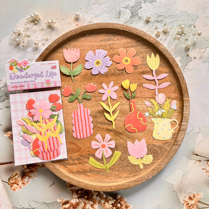 20 Pcs Wonderful Life Series Hand-drawn Style Stickers