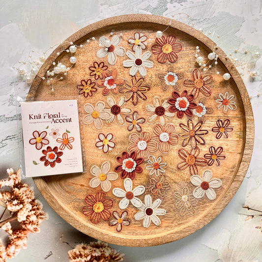 40 Pcs Crocheted Flowers Series Vintage Embroidered Flowers Stickers