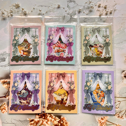 20 Pcs Fufu's Starry Series Lolita themed Retro Character Stickers
