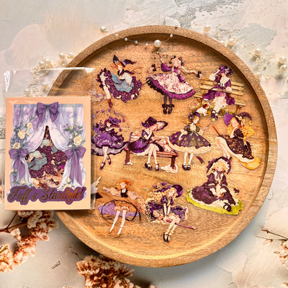 20 Pcs Fufu's Starry Series Lolita themed Retro Character Stickers
