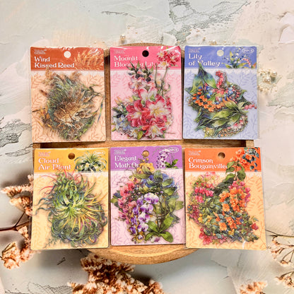 20 Pcs Tinglan Flora Series Pretty Flower Stickers