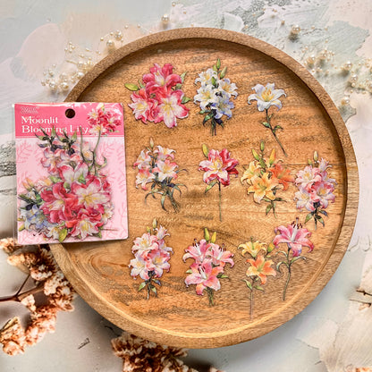20 Pcs Tinglan Flora Series Pretty Flower Stickers