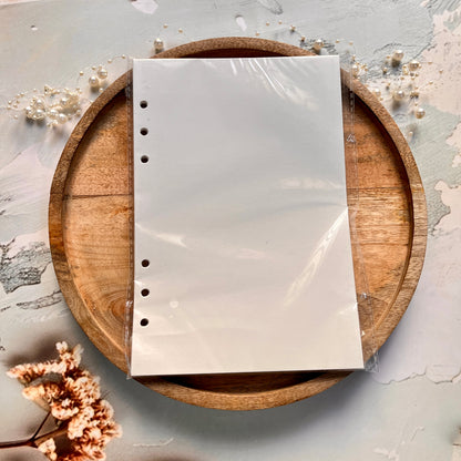A5 Clear Wavy-Patterned Storage Album Ring Binder Journal