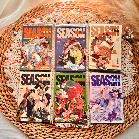 10 Pcs Lazy Season Series Character Theme Stickers