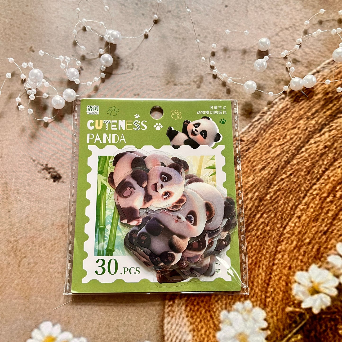 30pcs Cuteness Series Animal Theme Decorative Stickers