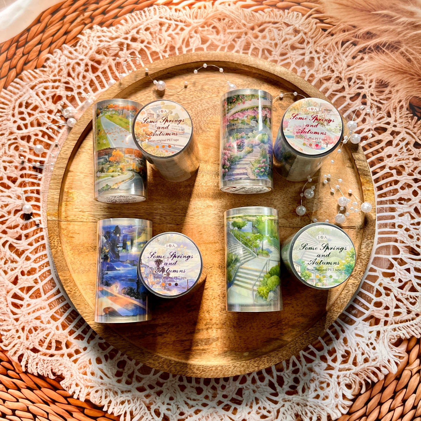 1 Roll Spring and Autumn Series Decorative Tape