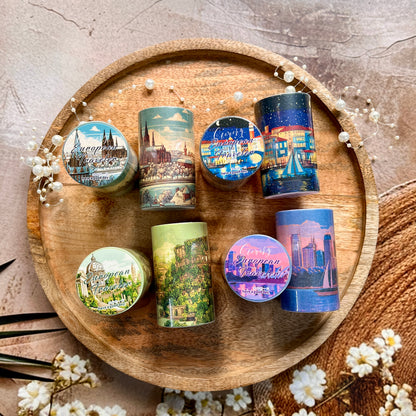 1 Roll Travel Scenery Themed  European Traveler Series Retro Washi Tape