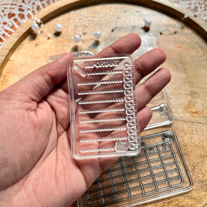 1 Pc Daily Entry Calendar Series Transparent Stamps DIY Planner Stamps