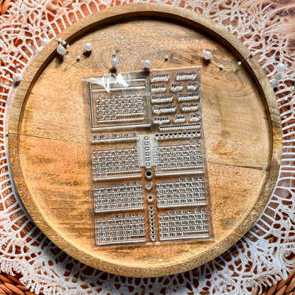 1 Pc Calendar Planner Silicone Clear Stamp DIY Planner