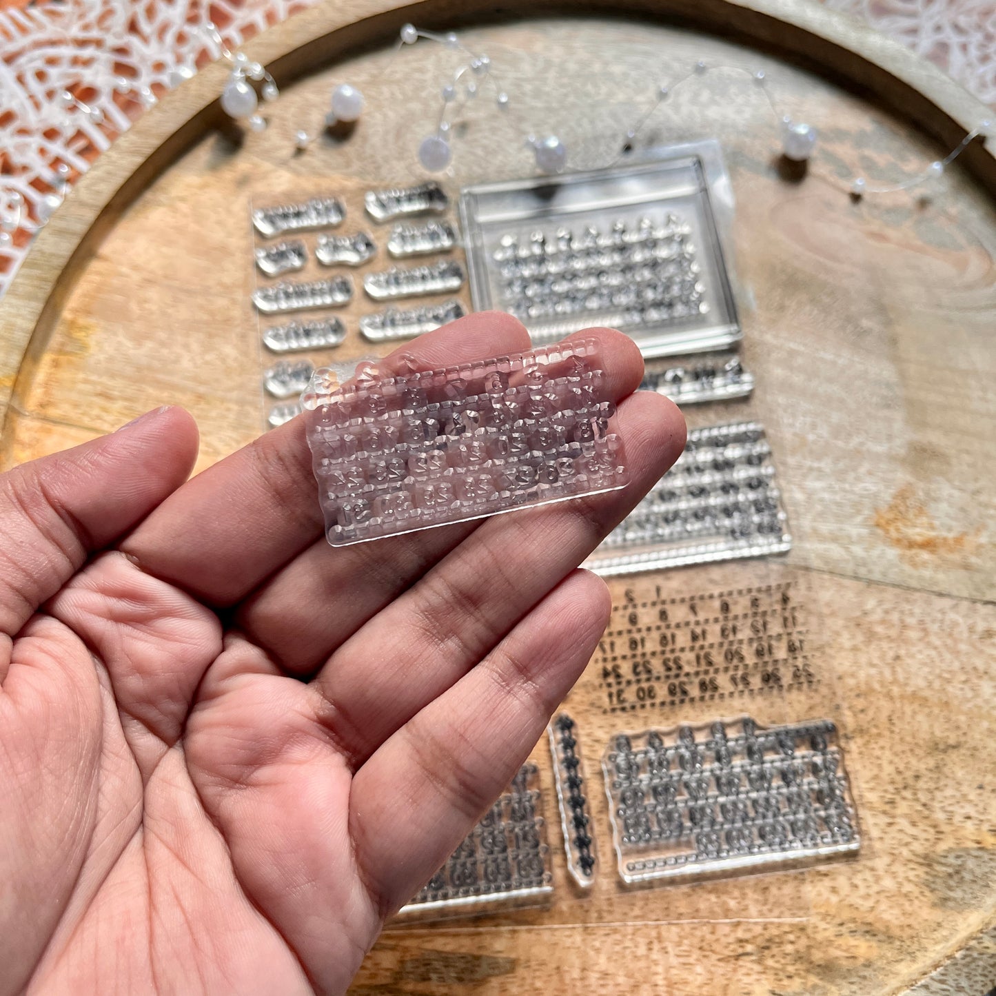 1 Pc Calendar Planner Silicone Clear Stamp DIY Planner