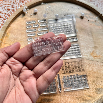 1 Pc Calendar Planner Silicone Clear Stamp DIY Planner