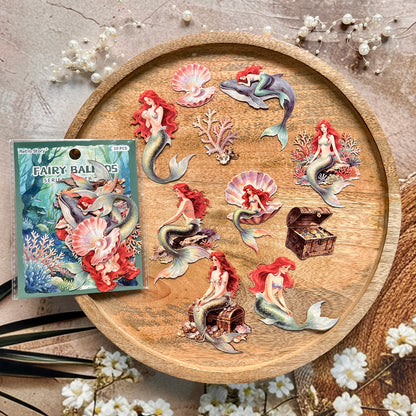 10 Pcs Enchanted Dreams Fairy Tale Journaling Stickers