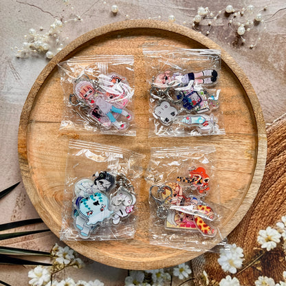 1 Pc Cute Girl Charm Keychain Accessories